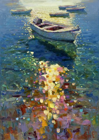 Boat at dawn