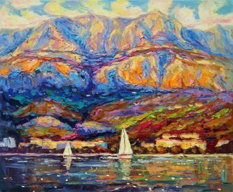 Evening mountains