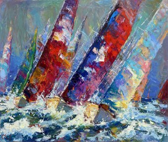 Sailboats.