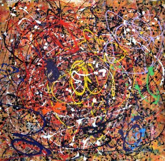 Swirl of Colors. Dynamic Chaos. Modern Art