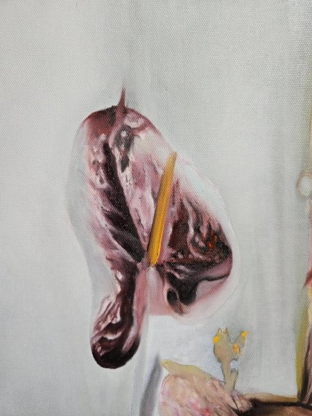 Additional view 1: Modern Flower Painting  by painter Stefano Mazzolini oil canvas 
