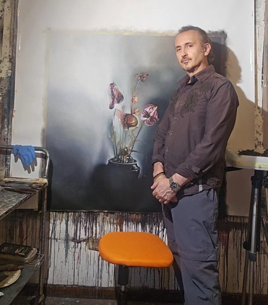 Additional view 10: Modern Flower Painting  by painter Stefano Mazzolini oil canvas 