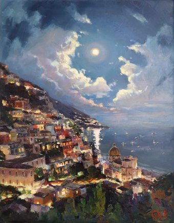 Moonlit sky