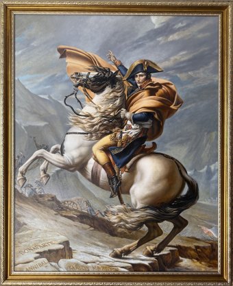Painting "Napoleon Crossing Alps Masterpiece Copy" by painter Vladimir Sumarokov oil canvas at Jose Art Gallery