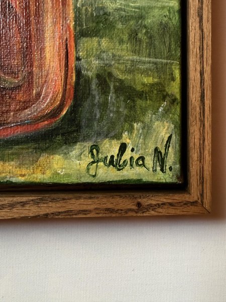 Immagine aggiuntiva 4: Cubismo Miniatura Pittura "Barattolo di marmellata", pittore Nikolaienko Julia acrilico tela 