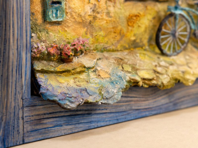 Additional view 2: Impressionism Interior Painting Where Memories Bloom by painter Vardan Azaryan acrylic wood 
