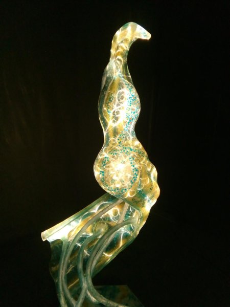 Additional view 1: Avant-garde Allegorical Sculpture Emmy ( light sculpture ) by sculptor Sculi Mixed method 