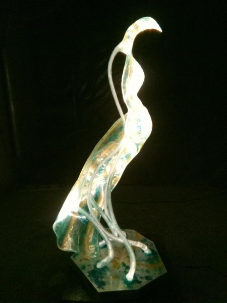 Additional view 2: Avant-garde Allegorical Sculpture Emmy ( light sculpture ) by sculptor Sculi Mixed method 