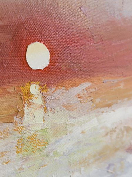 Additional view 3: Impressionism Landscape Painting Atmospheric Study No. 16 by painter Daria Zavadenko oil canvas 
