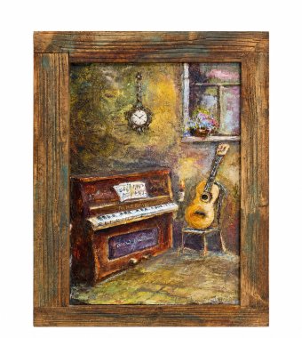 Pintura "Armonía silenciosa", pintor Vardan Azaryan acrílico madera en Jose Art Gallery