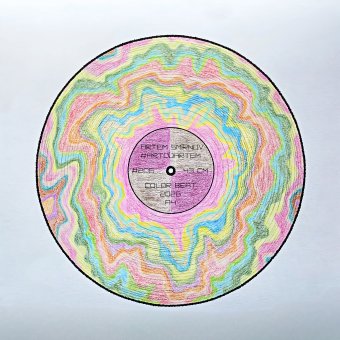 Drawing "Musical Graphics: Rhythms and Colors" by illustrator #artdjartem pencil paper at Jose Art Gallery