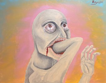 Живопись "Подождите секунду", живописец rejolda акрил холст в Jose Art Gallery