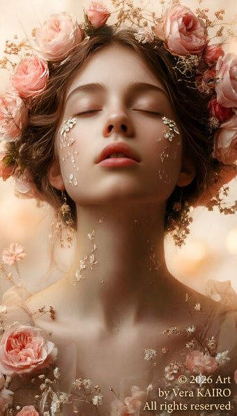 Arte digitale "✨️Respiro Floreale.✨️", artista digitale Vera KAIRO alla Jose Art Gallery