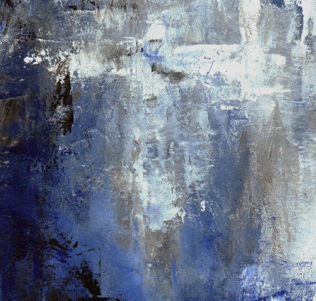 Additional view 3: Abstract Genre Painting Azure by painter Lisa Daniels acrylic canvas 
