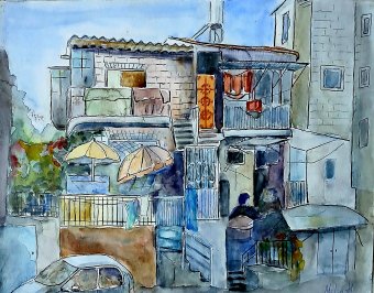 Altes Jerusalem: Ein Blick auf Nachlaot