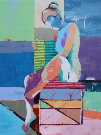 Painting "Mindscapes" by painter ARINDAM BISWAS acrylic canvas at Jose Art Gallery