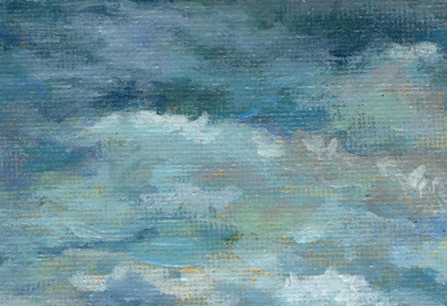 Additional view 4: Impressionism Landscape Painting Lighthouse by painter Olga Rybina acrylic canvas 