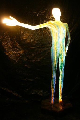 Sculpture "The Path (light sculpture)" by sculptor Sculi Mixed method at Jose Art Gallery