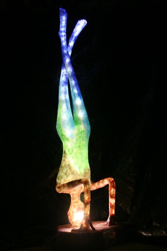Sculpture "The Waiting (light sculpture)" by sculptor Sculi Mixed method at Jose Art Gallery