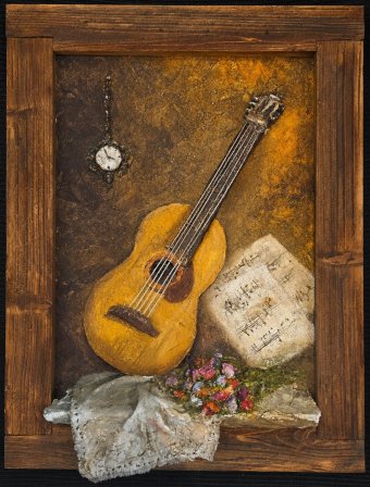 Pintura "Melodía de recuerdos", pintor Vardan Azaryan acrílico madera en Jose Art Gallery