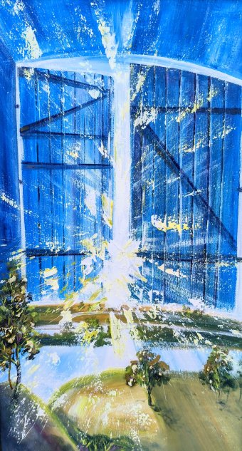 Painting "Heavenly Gates" by painter Sergey Davydovskiy acrylic canvas at Jose Art Gallery