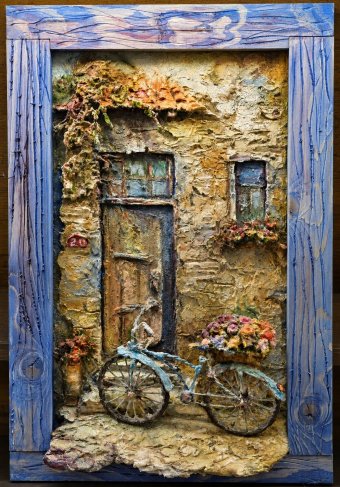 Blue Bicycle at the Old Stone