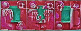 Painting "Reserved seat carriage 13: Fun and memorable moments" by painter Dmitriy Svechnikov oil canvas at Jose Art Gallery