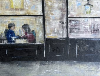 Malarstwo "Zerwanie", malarz Valeriia Veber olej płótno w Jose Art Gallery