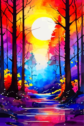 Art numérique "Soleil blanc VI", artiste numérique Viktor Levchenko à la Jose Art Gallery