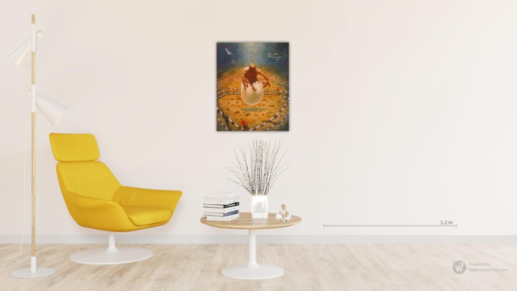 Additional view 1: Symbolism Mythological Painting Essence of Creation by painter Serhiy Roy oil canvas 