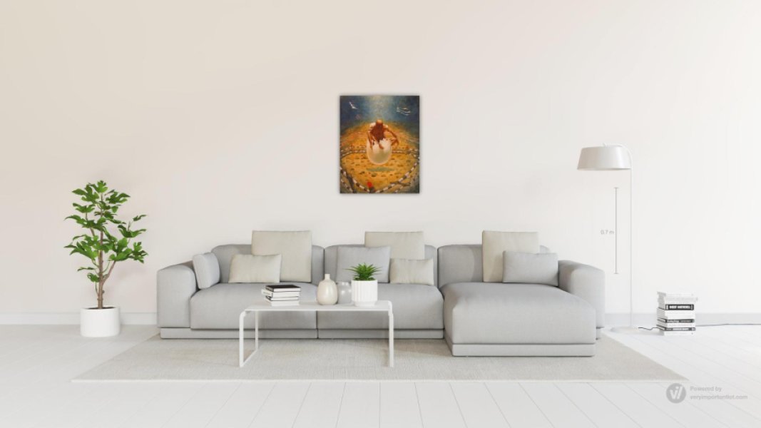 Additional view 2: Symbolism Mythological Painting Essence of Creation by painter Serhiy Roy oil canvas 