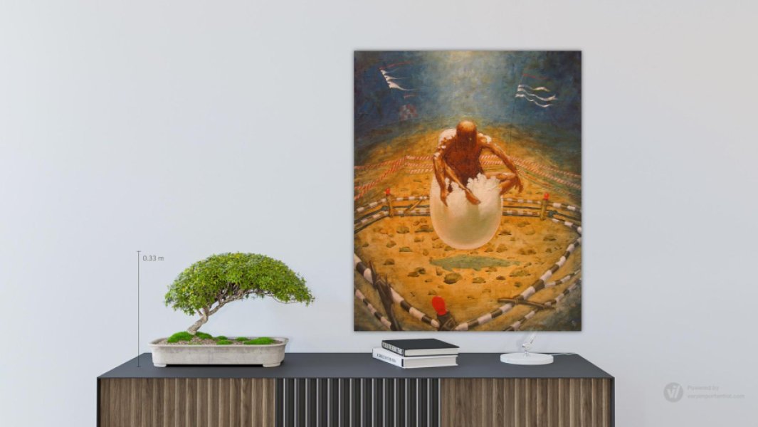 Additional view 4: Symbolism Mythological Painting Essence of Creation by painter Serhiy Roy oil canvas 