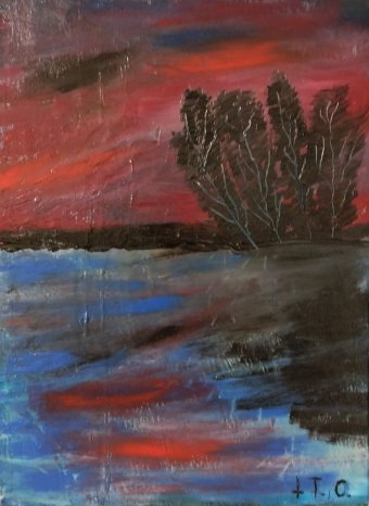 Düstere Landschaft