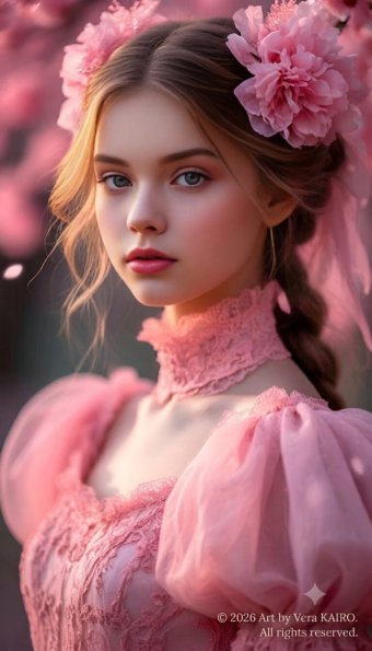 Digital Art "Morning in the rose garden" by digital artist Vera KAIRO at Jose Art Gallery