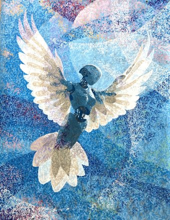 Живопис "Cyborg peace", живописець Kilat змішана техніка пластик в Jose Art Gallery