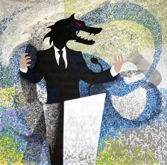 Живопис "Politik man", живописець Kilat змішана техніка пластик в Jose Art Gallery