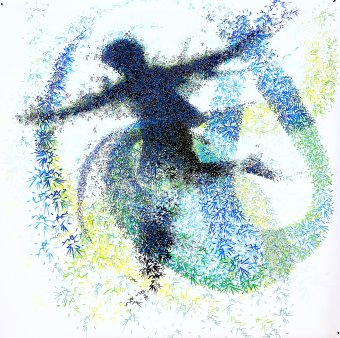 Живопис "Втеча", живописець Kilat змішана техніка пластик в Jose Art Gallery