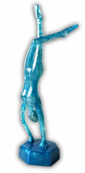 Sculpture "Océane (sculpture with light)" by sculptor Sculi Mixed method at Jose Art Gallery