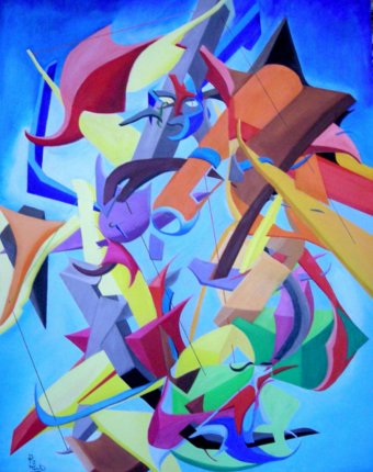 Malarstwo "Klęczący akt: Siła i transformacja", malarz Paul Bonnie Kent olej płótno w Jose Art Gallery
