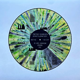 Gráfico "E85 Error. Splatter Industrial Verde", ilustrador #artdjartem técnica mixta papel en Jose Art Gallery