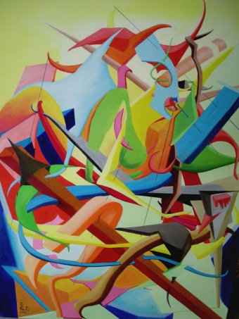 Malarstwo "Akt kobiecy siedzący na podłodze", malarz Paul Bonnie Kent olej płótno w Jose Art Gallery