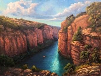 Tranquil Lawn Hill Gorge Landscape
