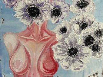 Pittura "Metamorfosi", pittore Viktoria Chumak acrilico tela alla Jose Art Gallery