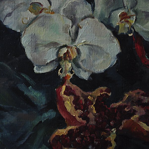 Gemälde «Glühende Orchidee», Tatyana Korol