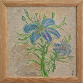 Blue flower