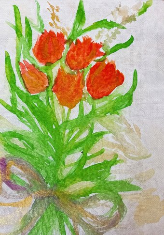 Red tulips