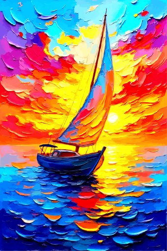 Art numérique "Passage du soir", artiste numérique Viktor Levchenko à la Jose Art Gallery