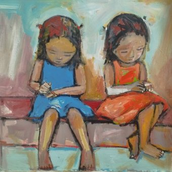 Girls painting their nails (2)