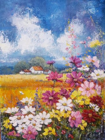 Pintura "Verão", pintor Nadiya Ulyanich óleo tela de pintura na Jose Art Gallery