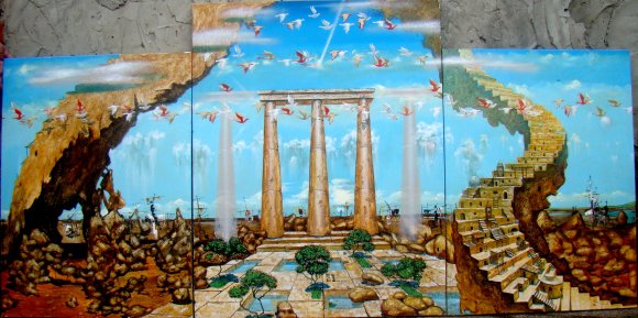 Stairway to Heaven triptych